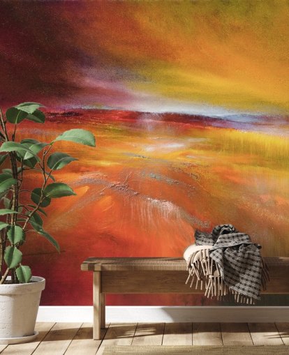 abstract orange, red and yellow landscape painting wallpaper abstract orange, red and yellow landscape painting wallpaper