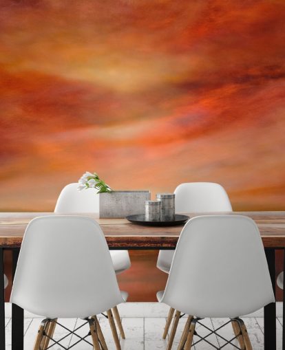 oranje en rood abstract landschapsbehang oranje en rood abstract landschapsbehang