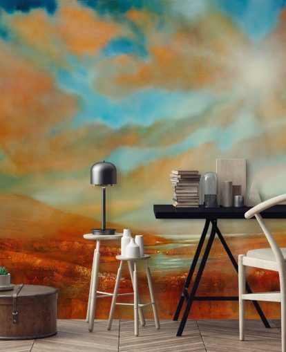 orange kullar och orange moln tapeter orange kullar och orange moln tapeter