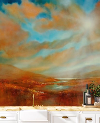 fond d'écran orange hills et nuages orange fond d'écran orange hills et nuages orange