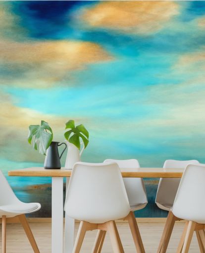 pintura de um azul expansivo e por que o céu sobre um papel de parede do rio pintura de um azul expansivo e por que o céu sobre um papel de parede do rio