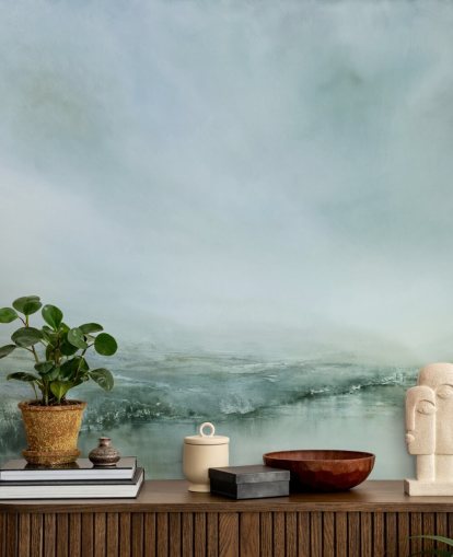 abstrakt målning av en dimmig heathland tapeter abstrakt målning av en dimmig heathland tapeter