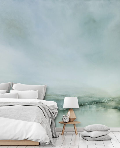 abstract painting of a misty heathland wallpaper abstract painting of a misty heathland wallpaper