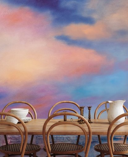 abstract painting of a pink and blue sunset sky wallpaper abstract painting of a pink and blue sunset sky wallpaper