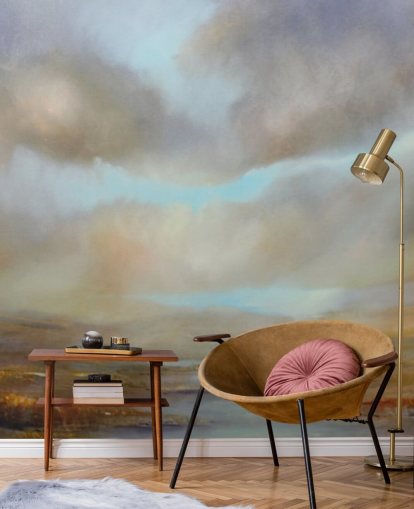 cloudy sky over autumn heathland wallpaper cloudy sky over autumn heathland wallpaper