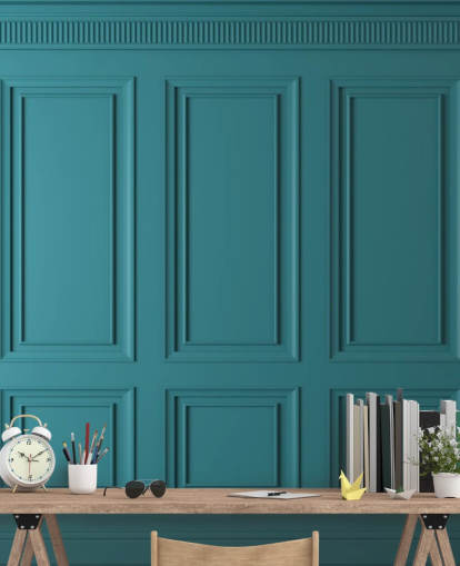 retângulo verde-azulado e papel de parede de painel quadrado retângulo verde-azulado e papel de parede de painel quadrado