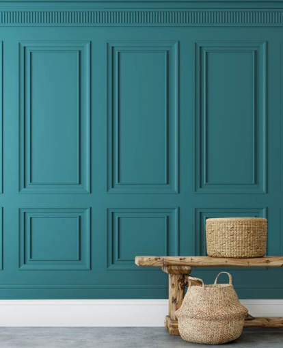 retângulo verde-azulado e papel de parede de painel quadrado retângulo verde-azulado e papel de parede de painel quadrado