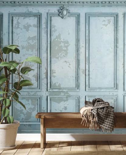 carta da parati personalizzata blu uovo d'anatra pallido chiamata Duck Egg Panel per salotti e camere da letto carta da parati personalizzata blu uovo d'anatra pallido chiamata Duck Egg Panel per salotti e camere da letto