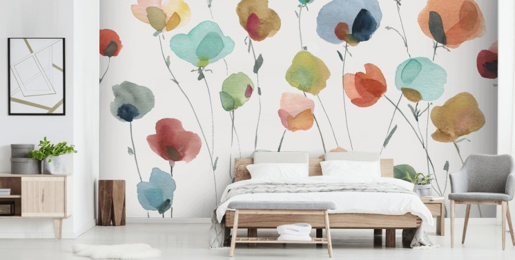 Sweetpea Garden Floral Wallpaper