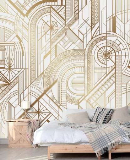 white and gold toned retro wallpaper white and gold toned retro wallpaper