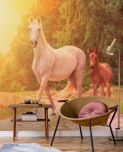 Mor og barn hest tapet Mor og barn hest tapet