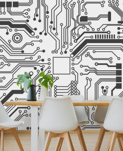 Circuit Board Gaming Wallpaper for Teen Bedroom Circuit Board Gaming Wallpaper for Teen Bedroom