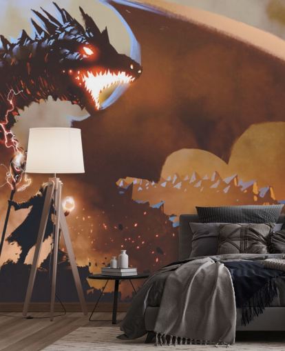 fire breathing dragon and wizard wallpaper fire breathing dragon and wizard wallpaper