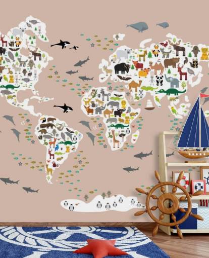 colourful animal world map wallpaper colourful animal world map wallpaper