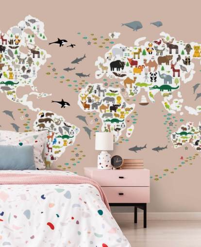 papel de parede colorido mapa do mundo animal papel de parede colorido mapa do mundo animal