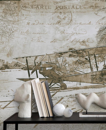 vintage illustration of an aeroplane wallpaper vintage illustration of an aeroplane wallpaper