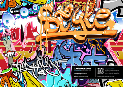 Graffiti Style Wallpaper | Wallsauce AU