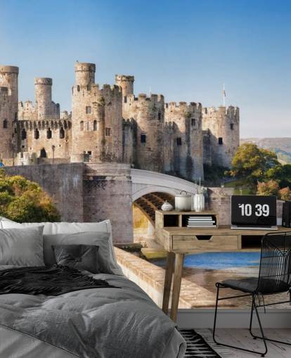 Conwy Castle kaupungissa: Wales, Iso-Britannia  Conwy Castle kaupungissa: Wales, Iso-Britannia