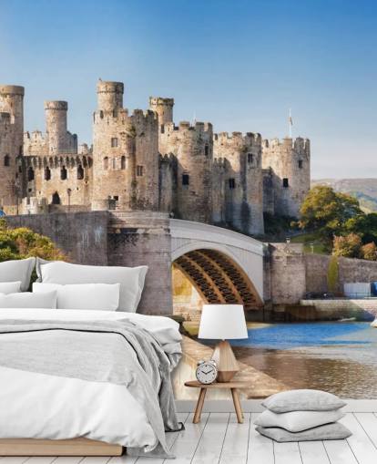 Conwy Castle i Wales, Storbritannien Conwy Castle i Wales, Storbritannien