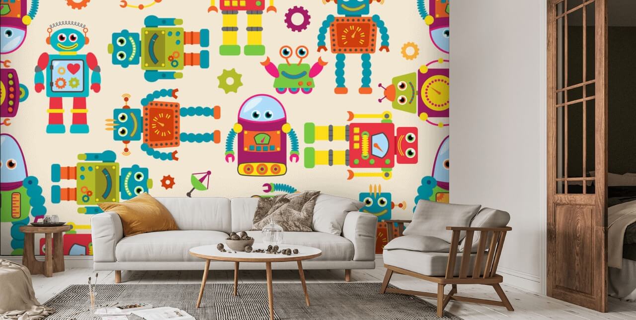 robot wallpaper kids