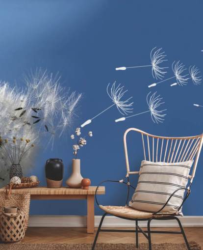 Løvetann Blåst i Breeze Mural Løvetann Blåst i Breeze Mural