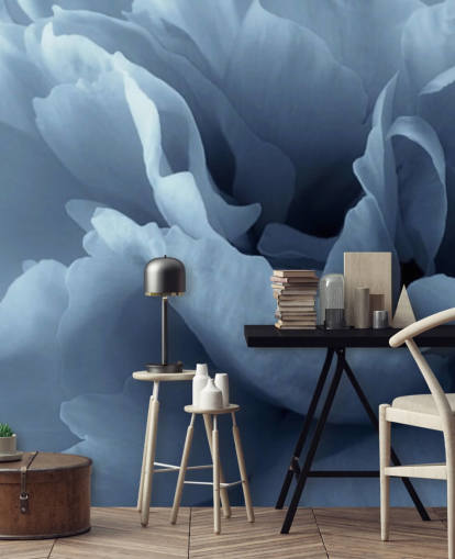 primo piano di carta da parati peonia blu pallido primo piano di carta da parati peonia blu pallido