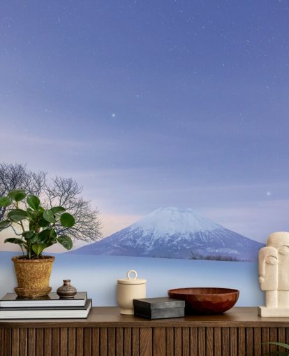 carta da parati paesaggio innevato e montagna carta da parati paesaggio innevato e montagna