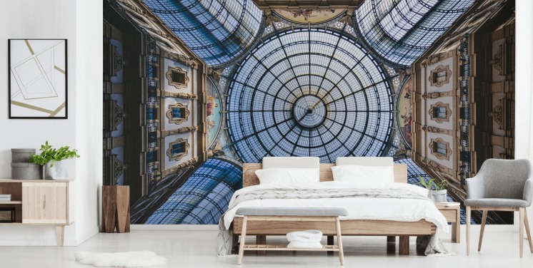 uitzicht op milan gallery plafond behang