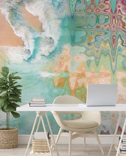 pastel abstract beach wallpaper pastel abstract beach wallpaper