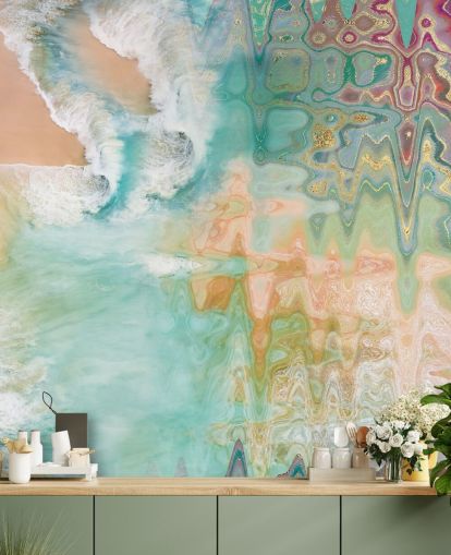 pastel abstract beach wallpaper pastel abstract beach wallpaper