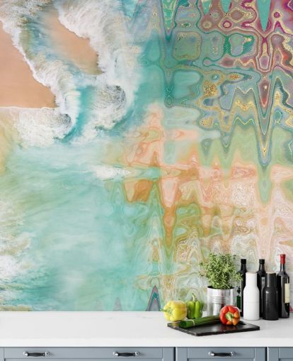 pastel abstract beach wallpaper pastel abstract beach wallpaper