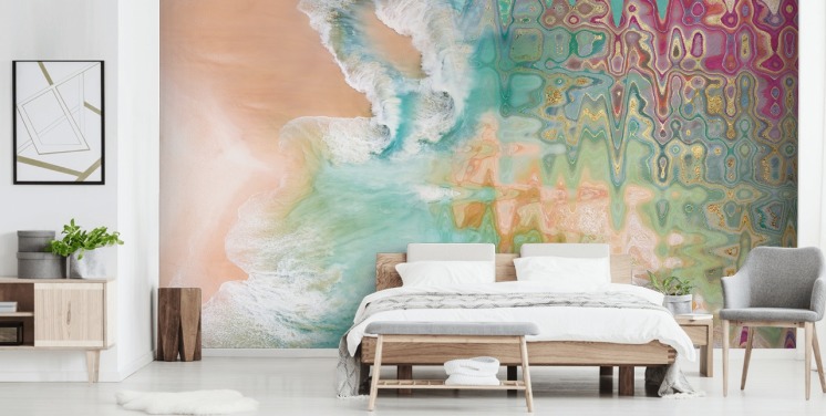 pastellfarben abstrakt strand