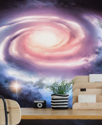 lilla og pink spiral galakse tapet lilla og pink spiral galakse tapet