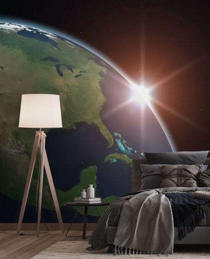 Nordamerika fra Space Wall Mural Nordamerika fra Space Wall Mural