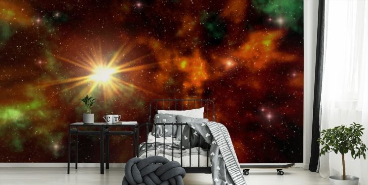Decorazione murale con stelle