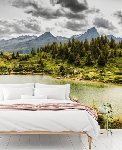 Lake and Mountain Wall Mural Lake and Mountain Wall Mural