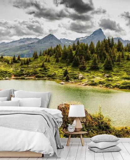 Lake and Mountain Wall Mural Lake and Mountain Wall Mural