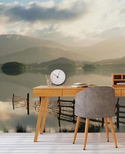 Papel de parede Misty Lake Papel de parede Misty Lake