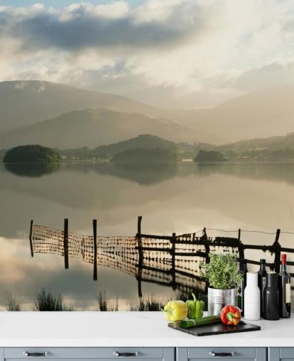 Papel de parede Misty Lake Papel de parede Misty Lake