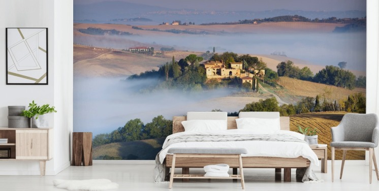 italienska landskap tapet