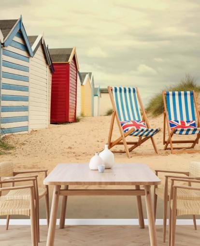 Deck Chairs Wallpaper Mural Deck Chairs Wallpaper Mural