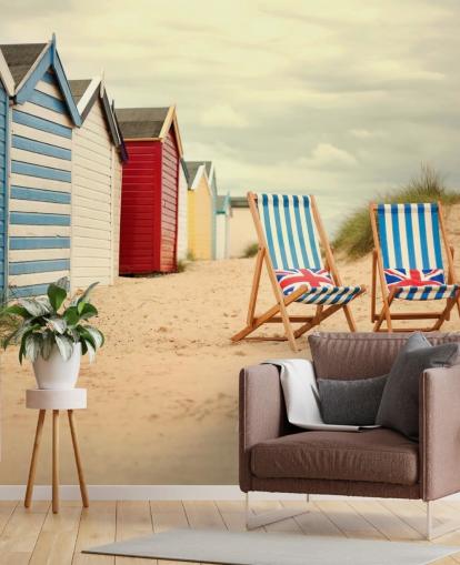 Deck Chairs Wallpaper Mural Deck Chairs Wallpaper Mural