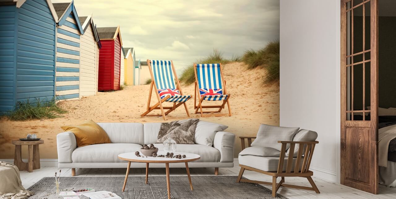 Deck Chairs Wallpaper | Wallsauce US