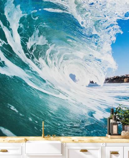 carta da parati murale con onde blu chiamata Rolling Waves di Image Source per camere da letto e sale giochi per adolescenti carta da parati murale con onde blu chiamata Rolling Waves di Image Source per camere da letto e sale giochi per adolescenti