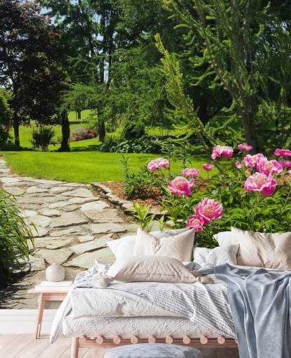 Rose Garden Wall Mural Rose Garden Wall Mural