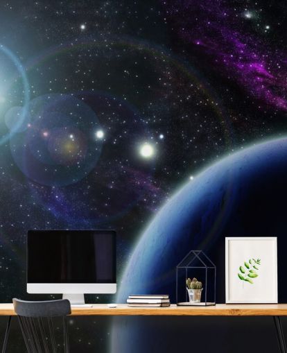 Two Blue Planets Wallpaper Two Blue Planets Wallpaper