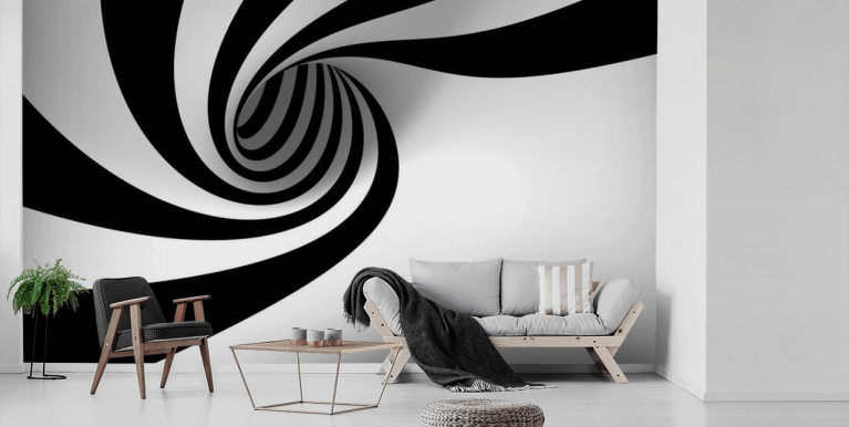 black and white design wallpaper