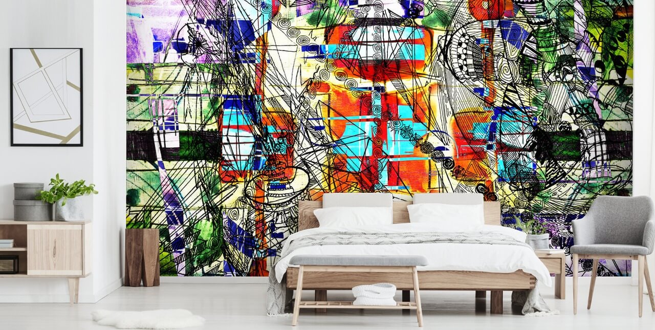 Colourful Abstract Art Wallpaper