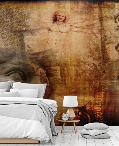 Vitruvian Man, Italienische Ikonen Wandbild Vitruvian Man, Italienische Ikonen Wandbild