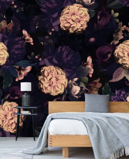 dark pink and navy foliage with light pink carnation flowers wallpaper dark pink and navy foliage with light pink carnation flowers wallpaper